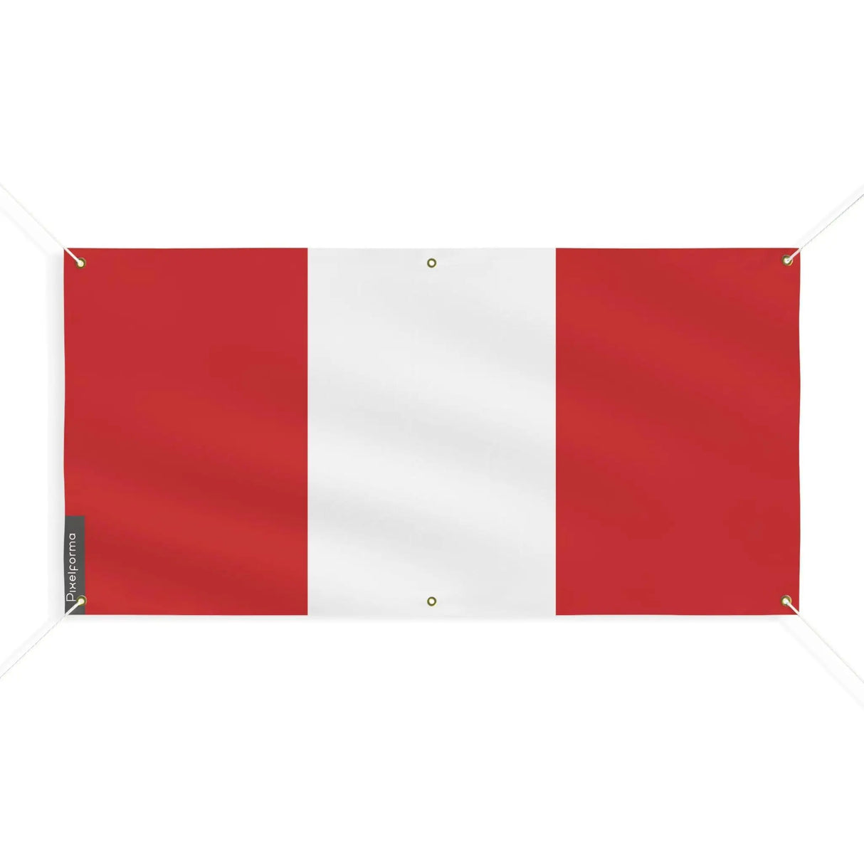 Drapeau pérou polyester résistant aux intempéries