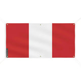 Drapeau pérou polyester résistant aux intempéries