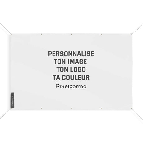 Drapeau personnaliser – 10 oeillets – plusieurs tailles (s) - pixelforma