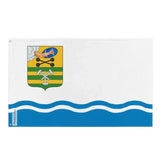 Drapeau Petrozavodsk en plusieurs tailles 100 % polyester Imprimer avec Double ourlet - Pixelforma 