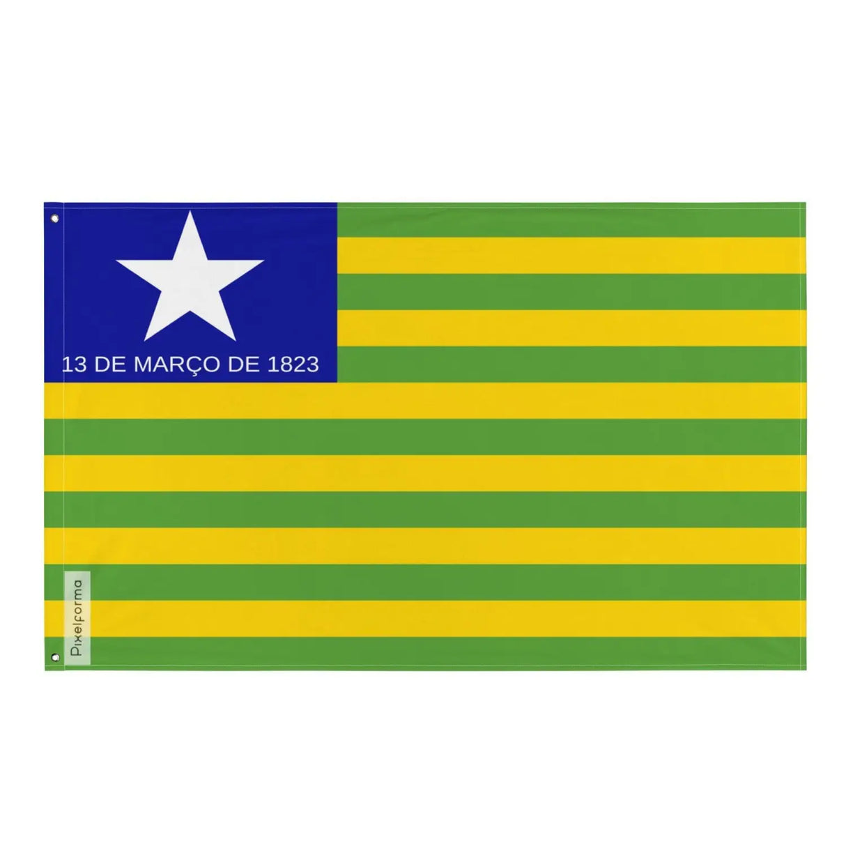 Drapeau piauí plusieurs tailles en polyester - pixelforma