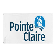 Drapeau pointe-claire polyester résistant œillets à gauche