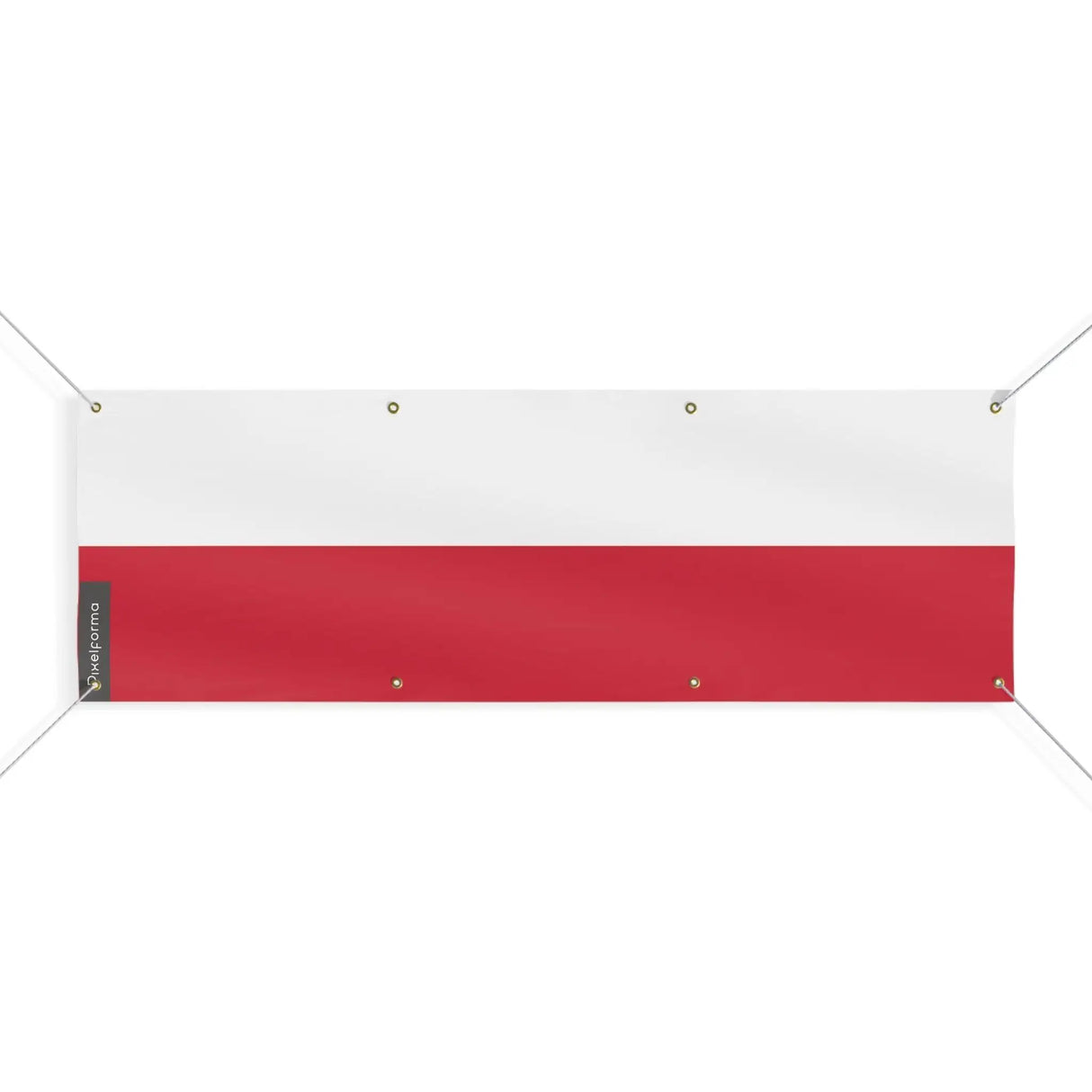 Drapeau pologne en polyester résistant aux intempéries