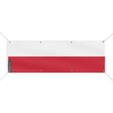 Drapeau pologne en polyester résistant aux intempéries