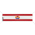 Drapeau polynésie française polyester résistant aux intempéries