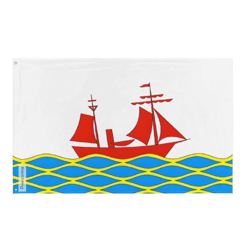 Drapeau Poronaïsk en plusieurs tailles 100 % polyester Imprimer avec Double ourlet - Pixelforma