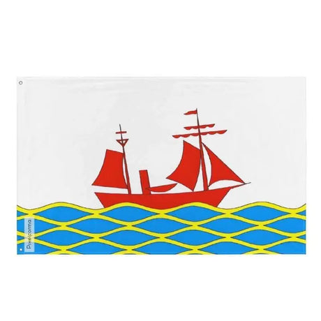 Drapeau Poronaïsk en plusieurs tailles 100 % polyester Imprimer avec Double ourlet - Pixelforma 