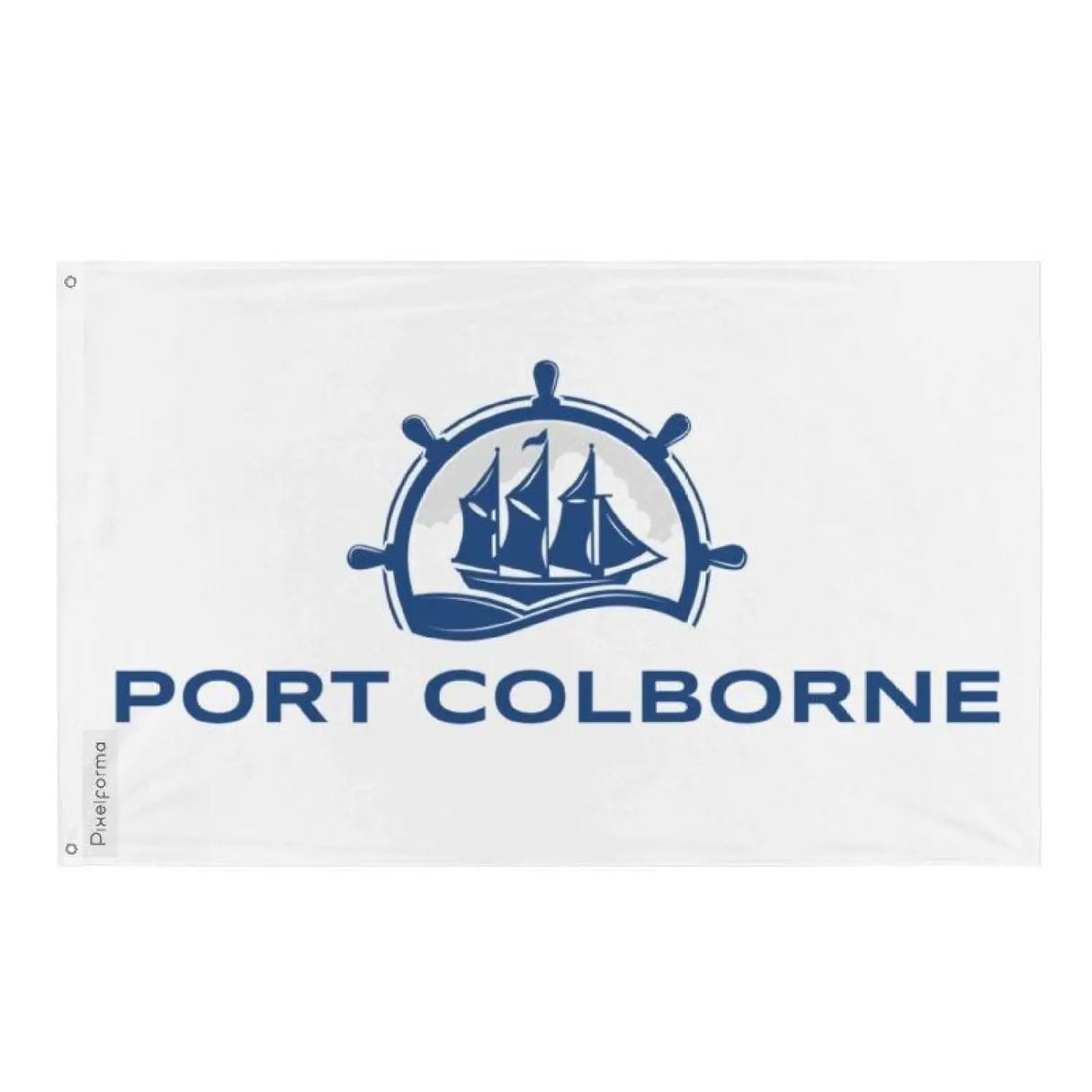 Drapeau port colborne plusieurs tailles en polyester - pixelforma