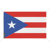 Drapeau porto rico 10 oeillets en plusieurs tailles (s) - pixelforma