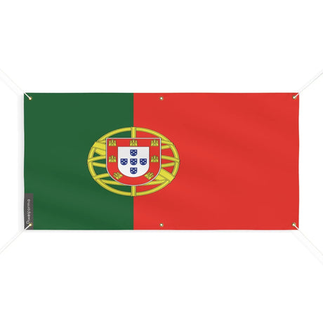 Drapeau portugal polyester résistant avec œillets renforcés