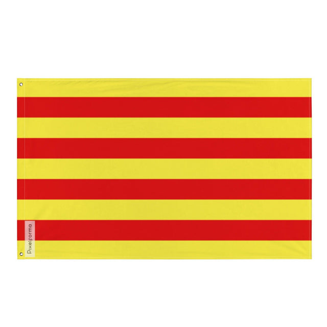Drapeau Pyrénées-Orientales en plusieurs tailles 100 % polyester Imprimer avec Double ourlet - Pixelforma 