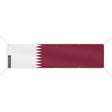 Drapeau qatar polyester résistant pour usage extérieur