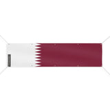Drapeau qatar polyester résistant pour usage extérieur