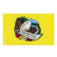Drapeau quesnel polyester résistant œillets à gauche