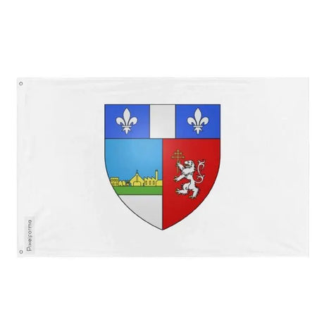 Drapeau repentigny polyester résistant avec œillets à gauche