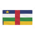 Drapeau république centrafricaine polyester résistant extérieur