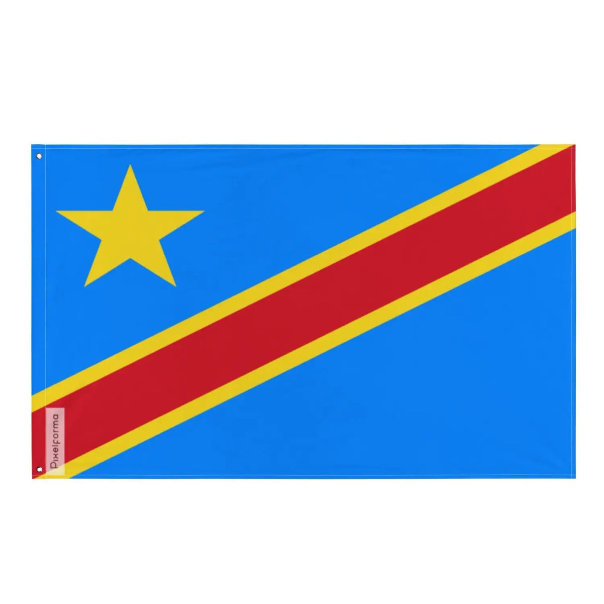 Drapeau république démocratique congo plusieurs tailles en polyester - pixelforma