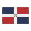 Drapeau république dominicaine en polyester résistant