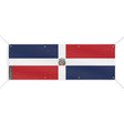 Drapeau république dominicaine polyester résistant intempéries