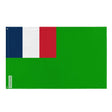 Drapeau république indépendante guyane polyester œillets gauche