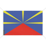 Drapeau réunion 10 oeillets en plusieurs tailles (s) - pixelforma