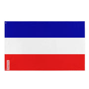 Drapeau révolutionnaire france polyester œillets à gauche