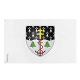 Drapeau rimouski polyester résistant avec œillets à gauche