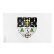 Drapeau rimouski polyester résistant avec œillets à gauche