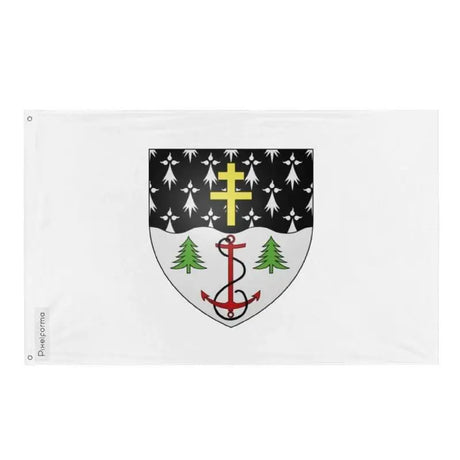Drapeau rimouski polyester résistant avec œillets à gauche