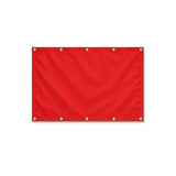 Drapeau Rouge format S en polyester avec dix œillets