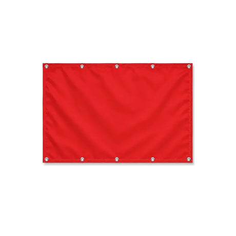 Drapeau Rouge format S en polyester avec dix œillets
