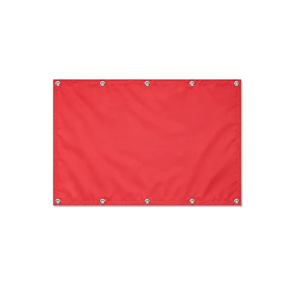 Drapeau Rouge Clair format S en polyester avec dix œillets