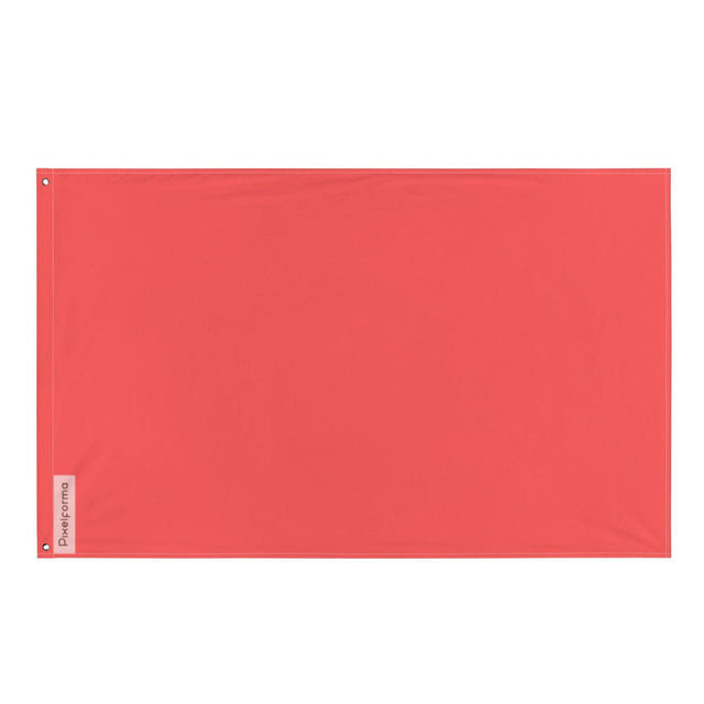 Drapeau Rouge Clair en plusieurs tailles 100 % polyester Imprimer avec Double ourlet - Pixelforma