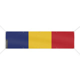 Drapeau roumanie en polyester résistant aux intempéries
