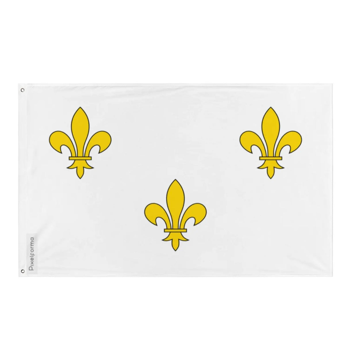Drapeau royaliste utilisé pendant la révolution plusieurs tailles en polyester - pixelforma