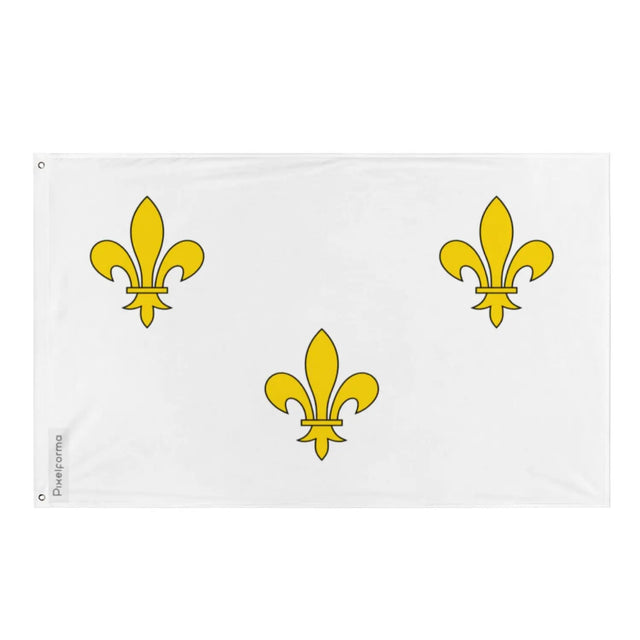 Drapeau royaliste utilisé pendant la révolution plusieurs tailles en polyester - pixelforma