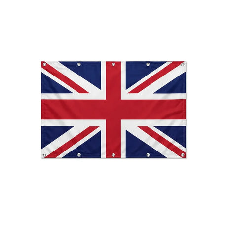Drapeau du Royaume-Uni format S en polyester avec dix œillets