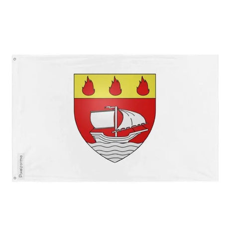 Drapeau saint-augustin-de-desmaures polyester œillets gauche