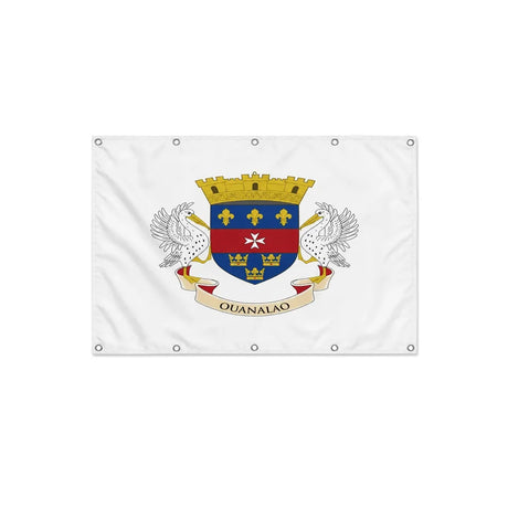 Drapeau de Saint-Barthélemy format S en polyester avec dix œillets