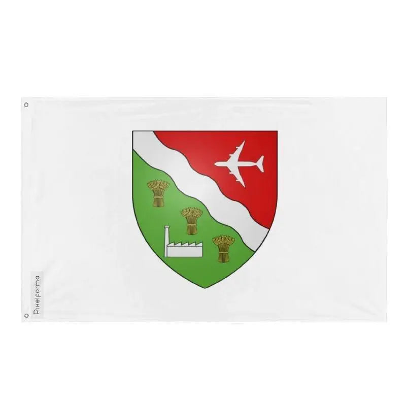 Drapeau saint-félicien polyester œillets à gauche