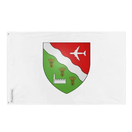 Drapeau saint-félicien polyester œillets à gauche