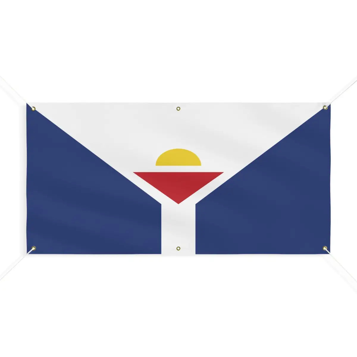 Drapeau Saint-Martin (Antilles françaises) 6 Oeillets en Plusieurs Tailles (M) - Pixelforma 