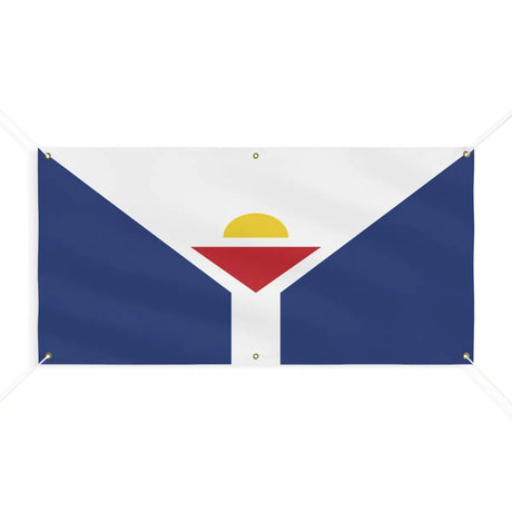 Drapeau Saint-Martin (Antilles françaises) 6 Oeillets en Plusieurs Tailles (M) - Pixelforma 