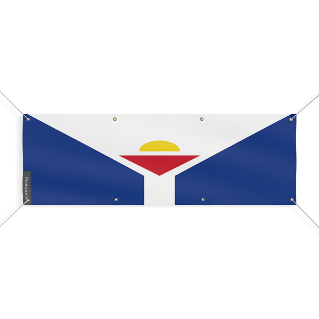 Drapeau Saint-Martin (Antilles françaises) 8 Oeillets en plusieurs tailles - Pixelforma 