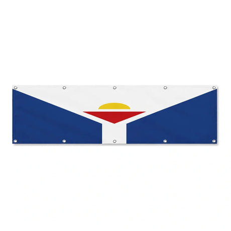 Drapeau de Saint-Martin grand format XL en polyester avec dix œillets
