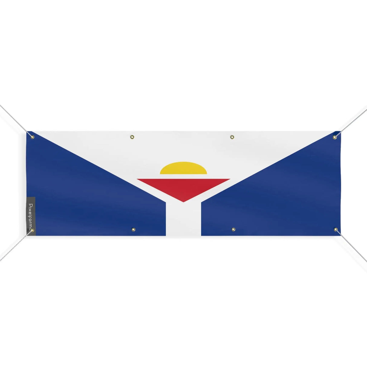 Drapeau saint-martin polyester résistant aux intempéries