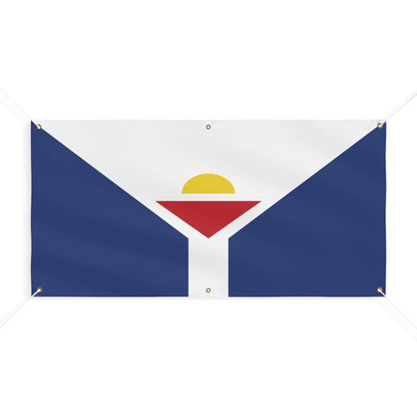 Drapeau saint-martin polyester résistant aux intempéries