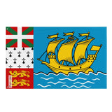 Drapeau saint-pierre-et-miquelon plusieurs tailles en polyester - pixelforma