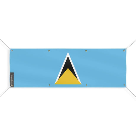 Drapeau sainte-lucie polyester résistant aux intempéries