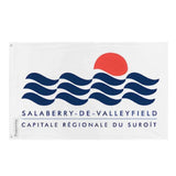 Drapeau salaberry-de-valleyfield plusieurs tailles en polyester - pixelforma